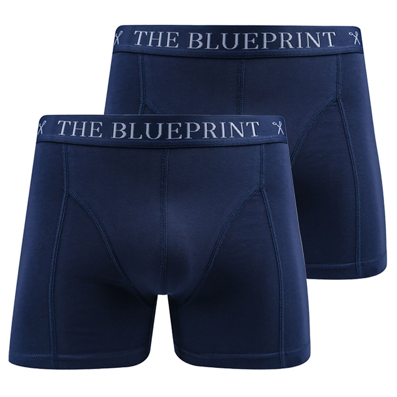 The BLUEPRINT Premium Boxershort 2-pack Donkerblauw uni 061922-002-L