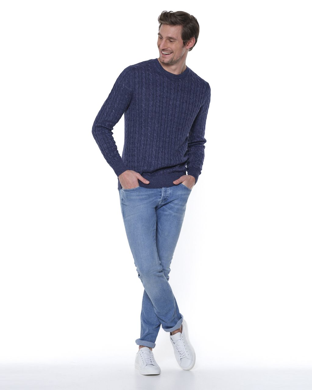 Dutch Dandies Gable Knitwear Donkerblauw uni 061924-001-L