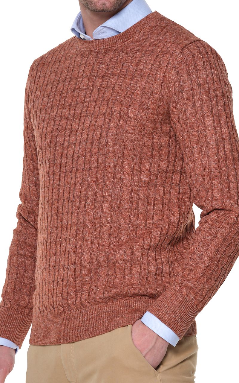 Dutch Dandies Gable Knitwear Terra uni 061924-004-L