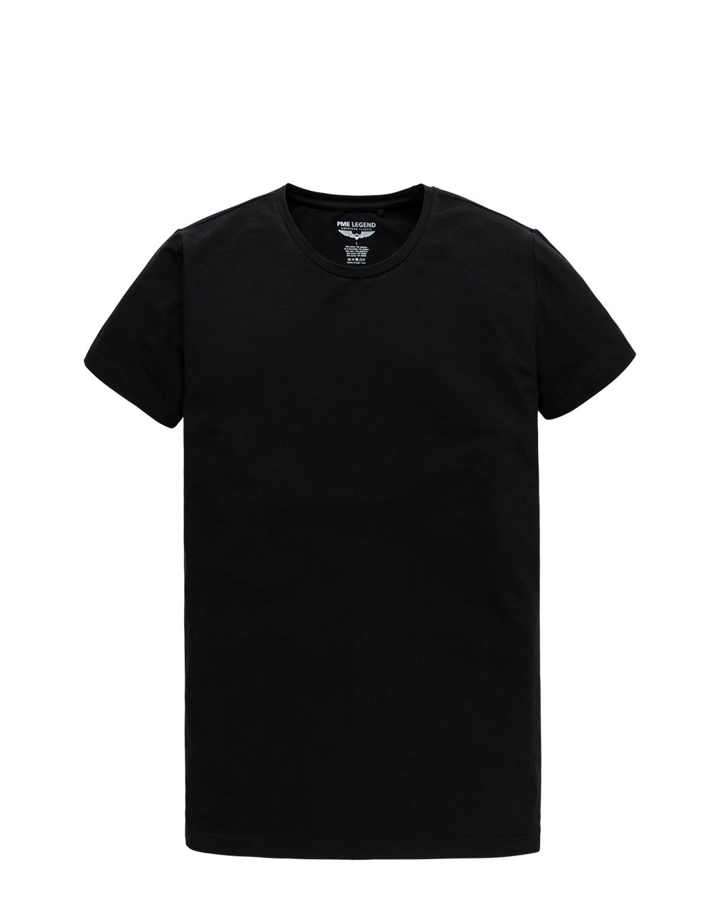 PME Legend Slim fit T-shirt Ronde hals Zwart 062097-001-L