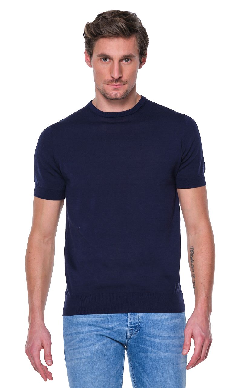 Dutch Dandies Dean T-shirt KM Donkerblauw uni 064374-001-L