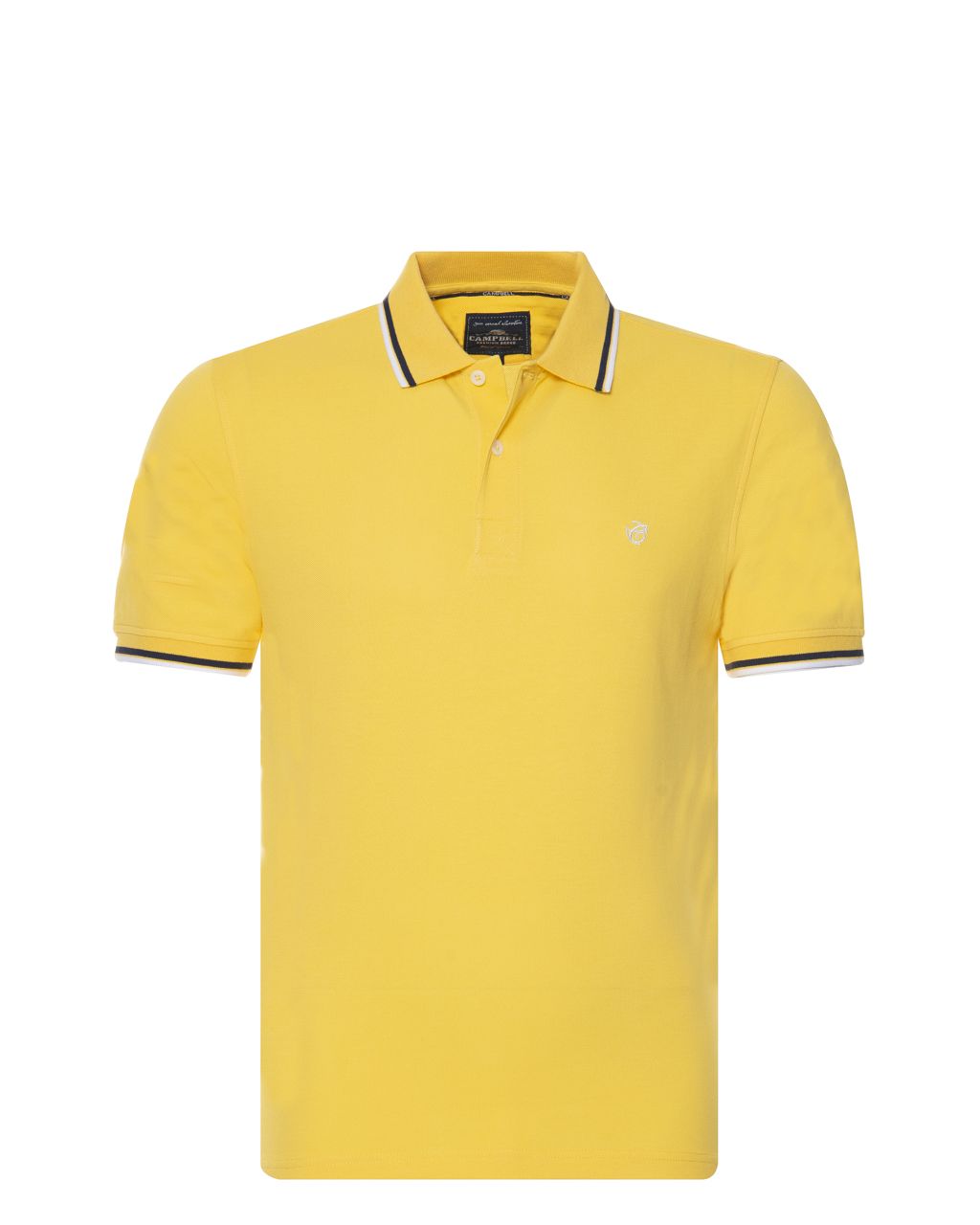Campbell Polo KM Geel uni 064399-008-L