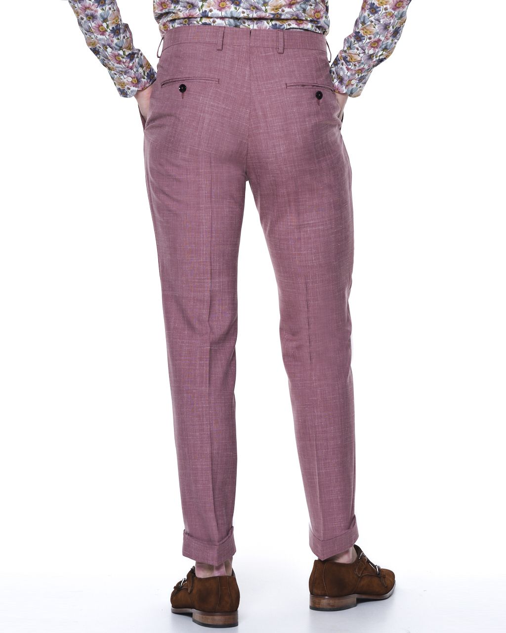 Dutch Dandies Pantalon Donkerroze uni 064451-001-46