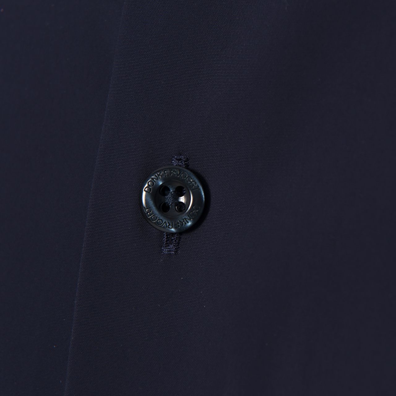 Donkervoort Casual Overhemd LM Donkerblauw uni 064460-003-L