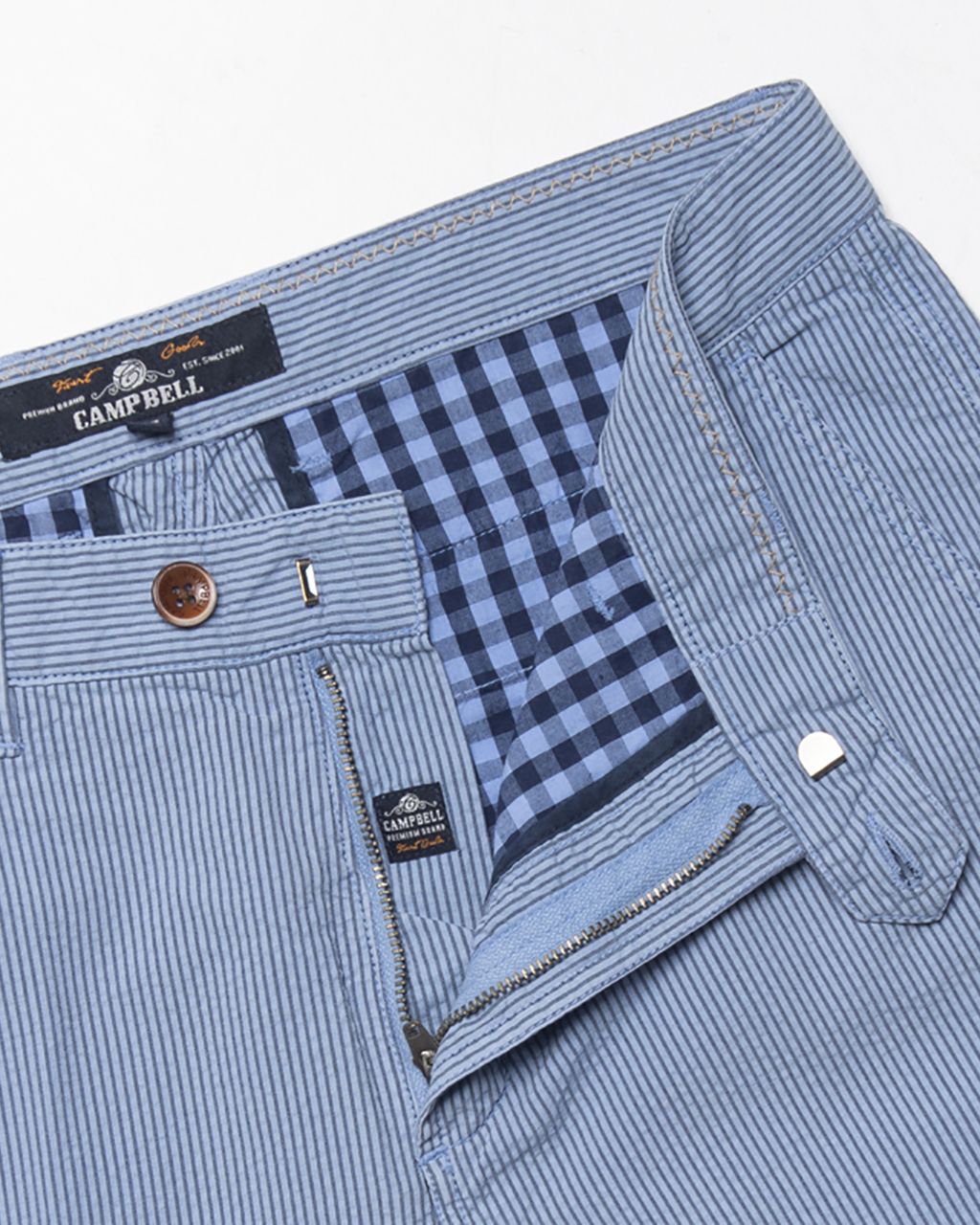 Campbell Short Lichtblauw streep 064506-002-31