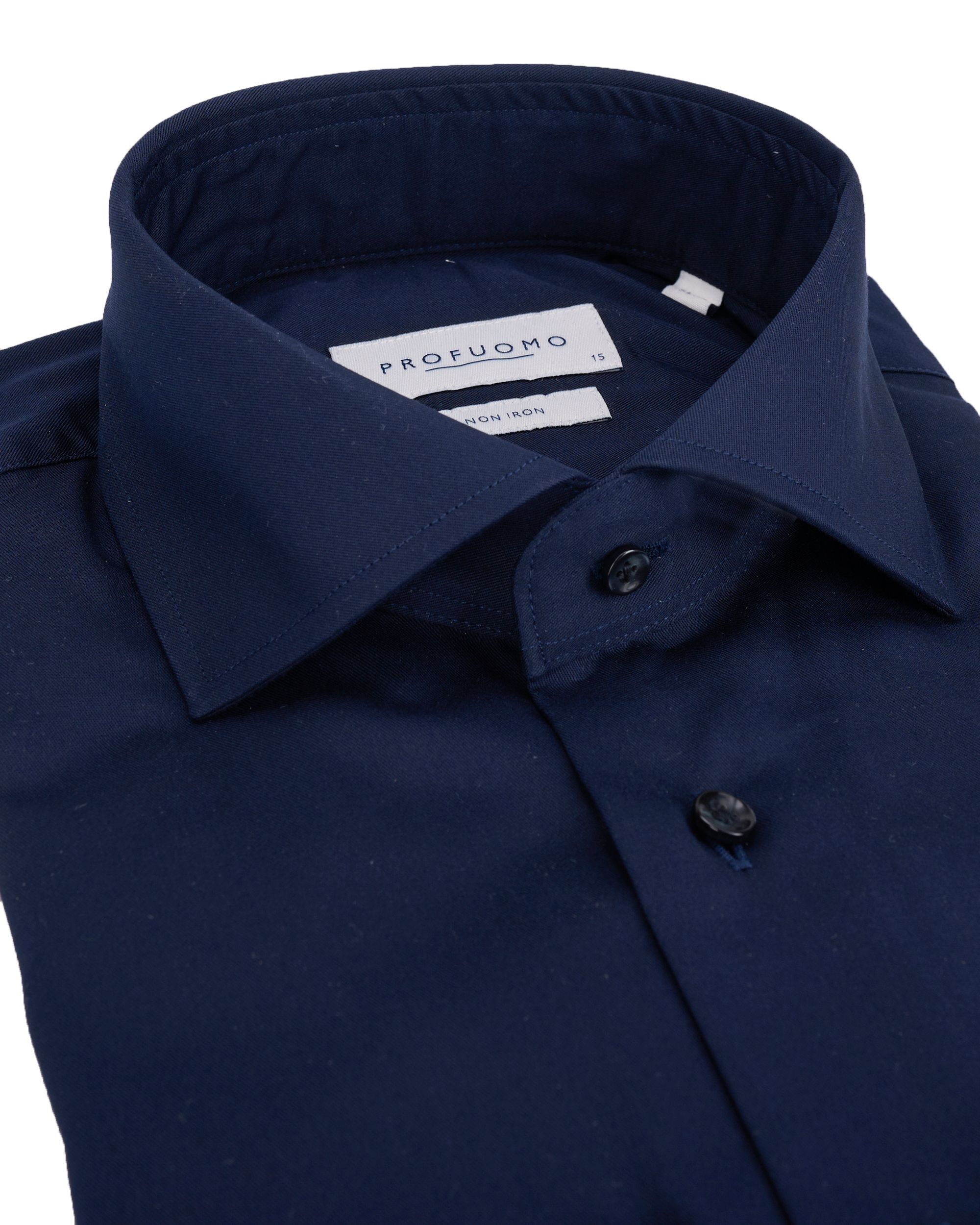 Profuomo Slim fit Overhemd Extra LM Blauw 064526-001-39