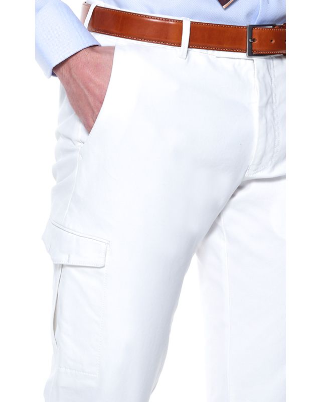 Dutch Dandies Cargo Chino Off White 064643-001-46