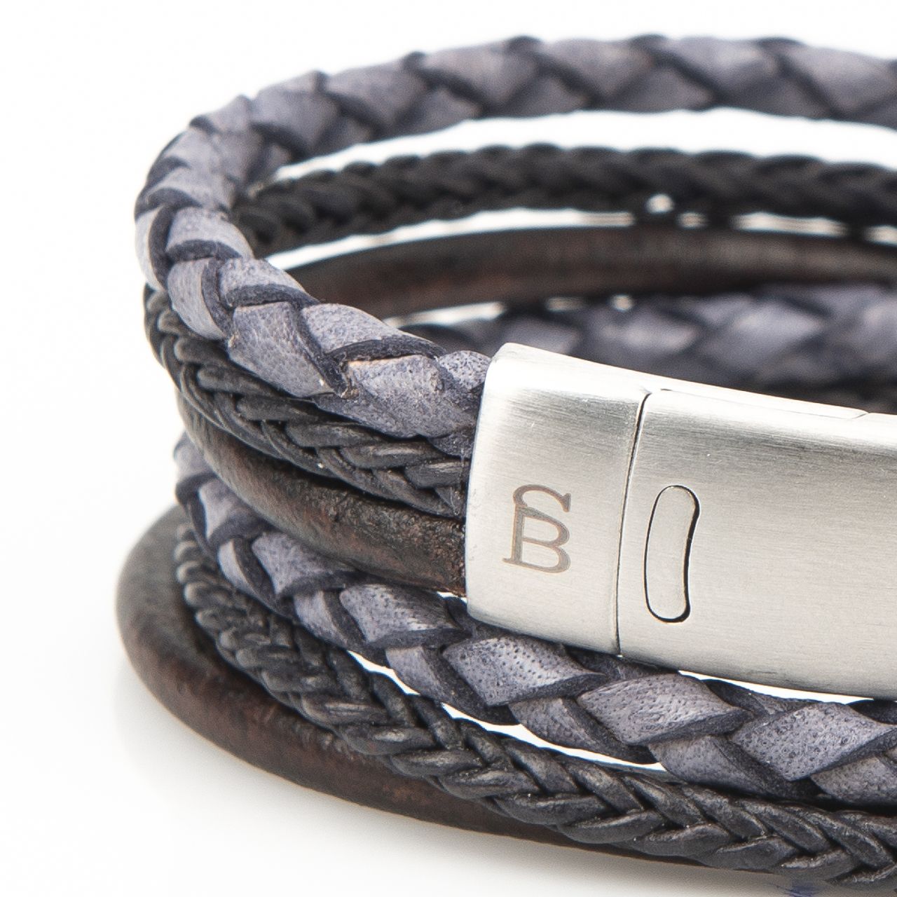 Steel & Barnett Armband  Blauw 065734-001-L