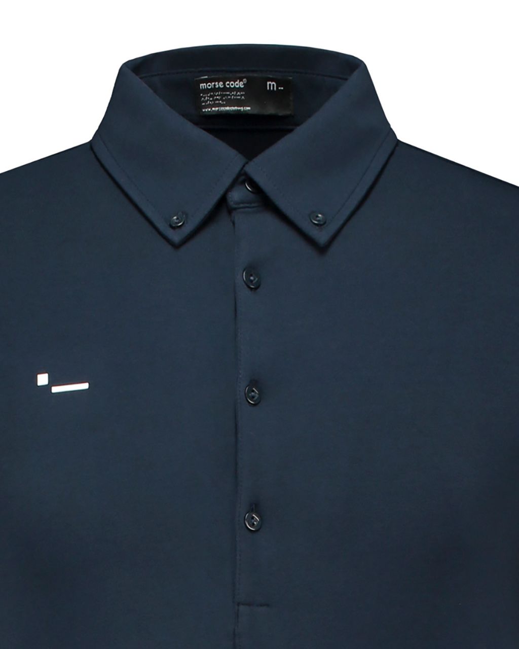 Morse Code Polo KM Donker blauw 066213-002-L