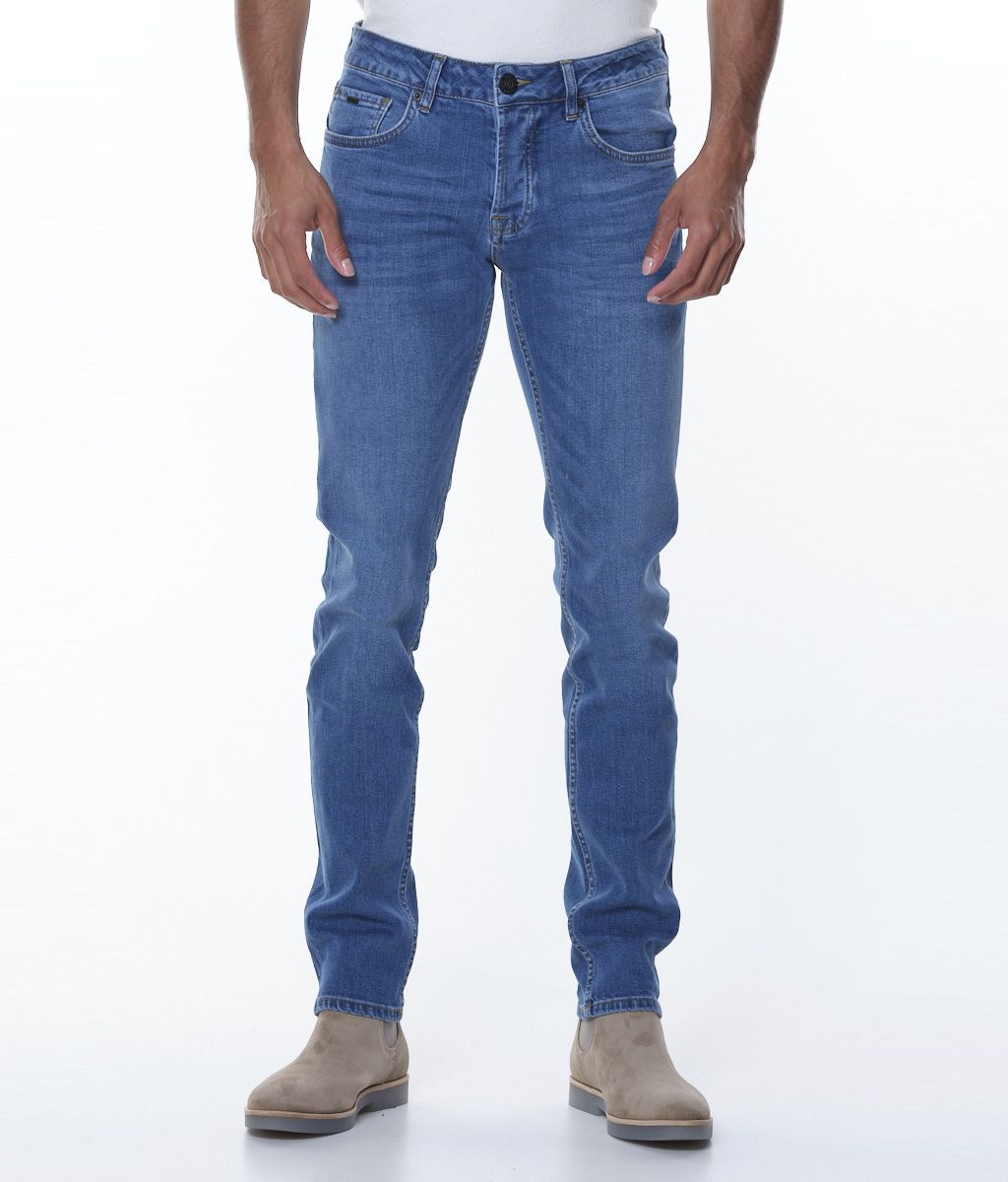 Victim Pablo Jeans Middenblauw uni 067562-001-28/32