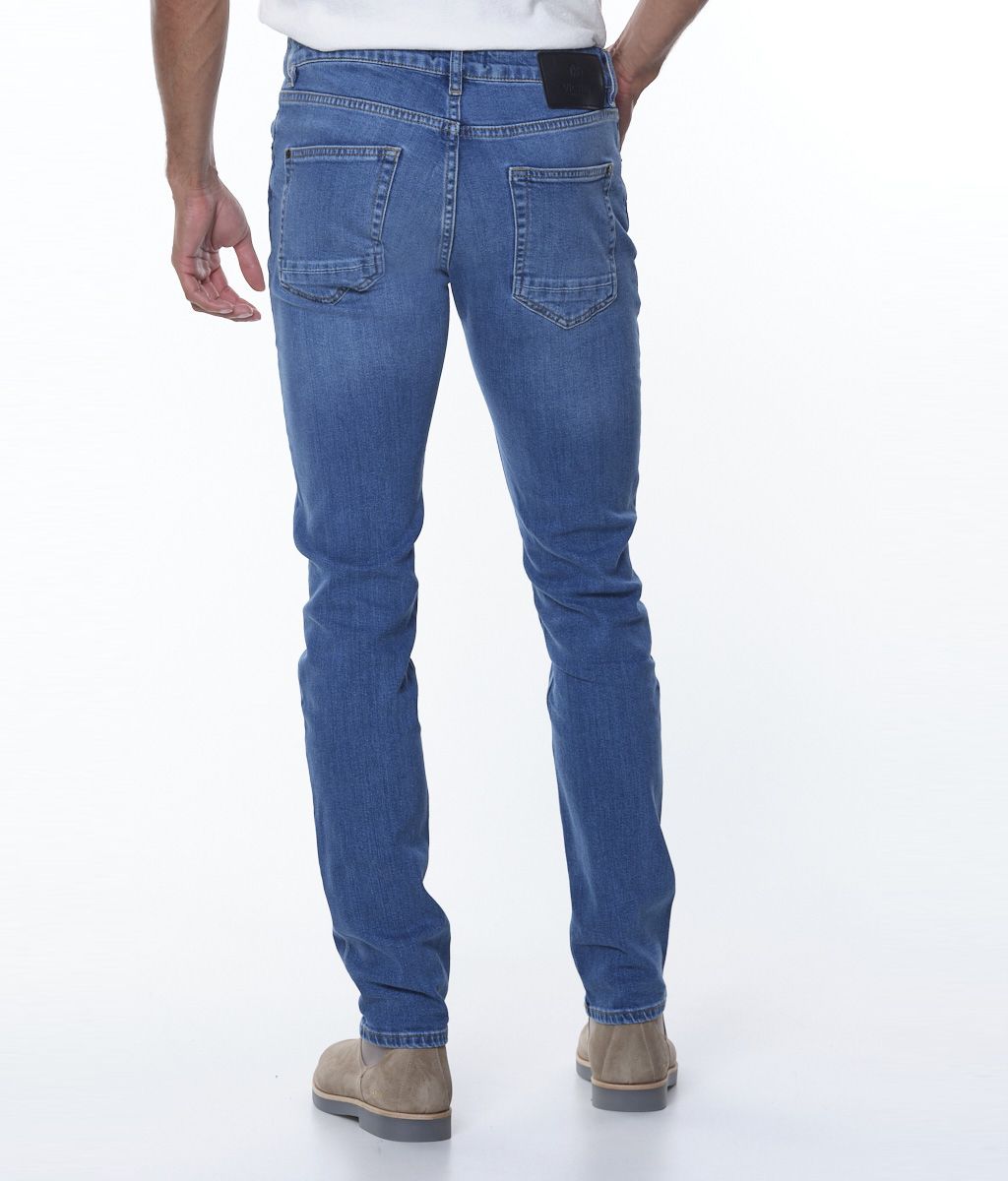 Victim Pablo Jeans Middenblauw uni 067562-001-28/32