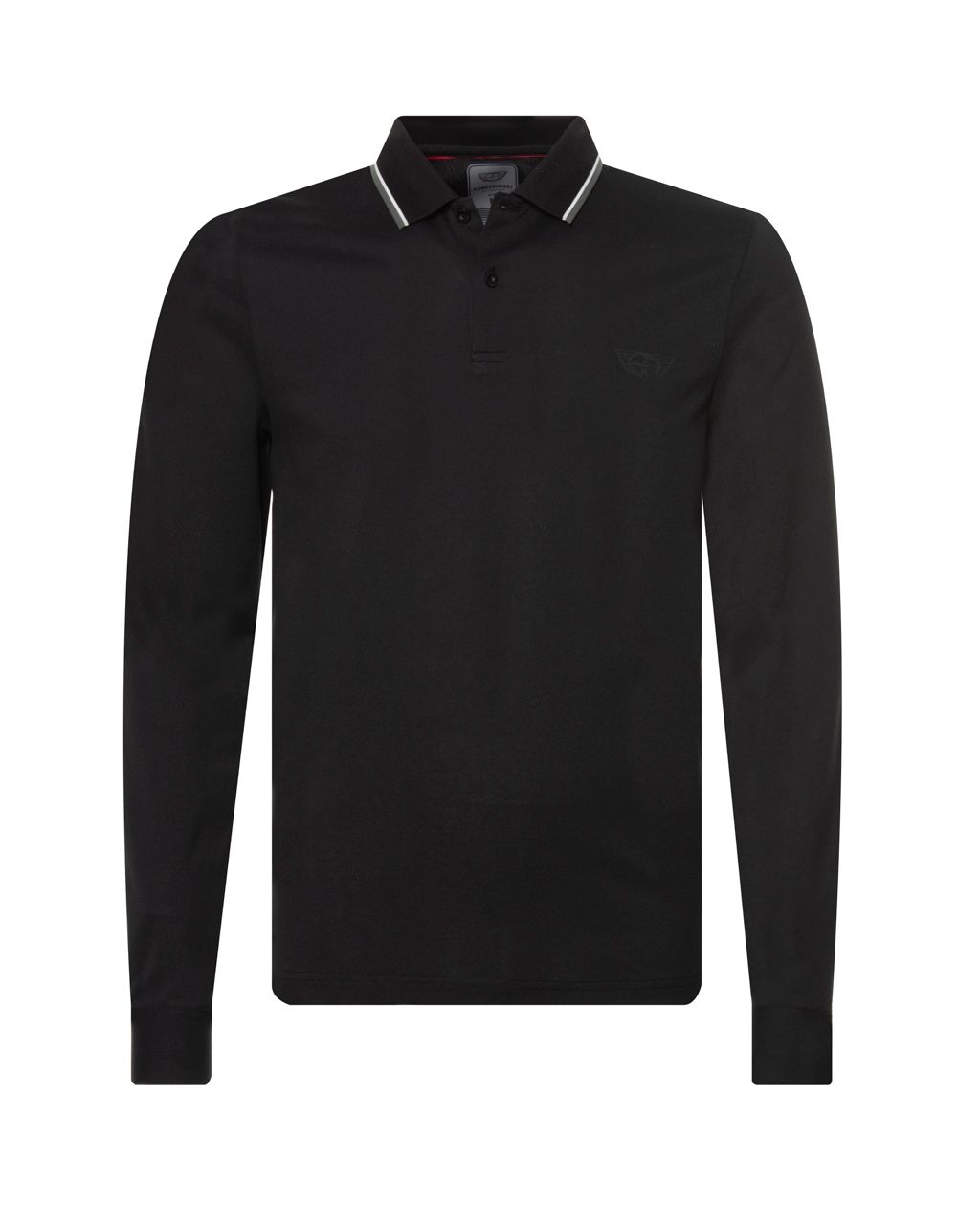 Donkervoort polo LM zip Zwart uni 067758-002-L
