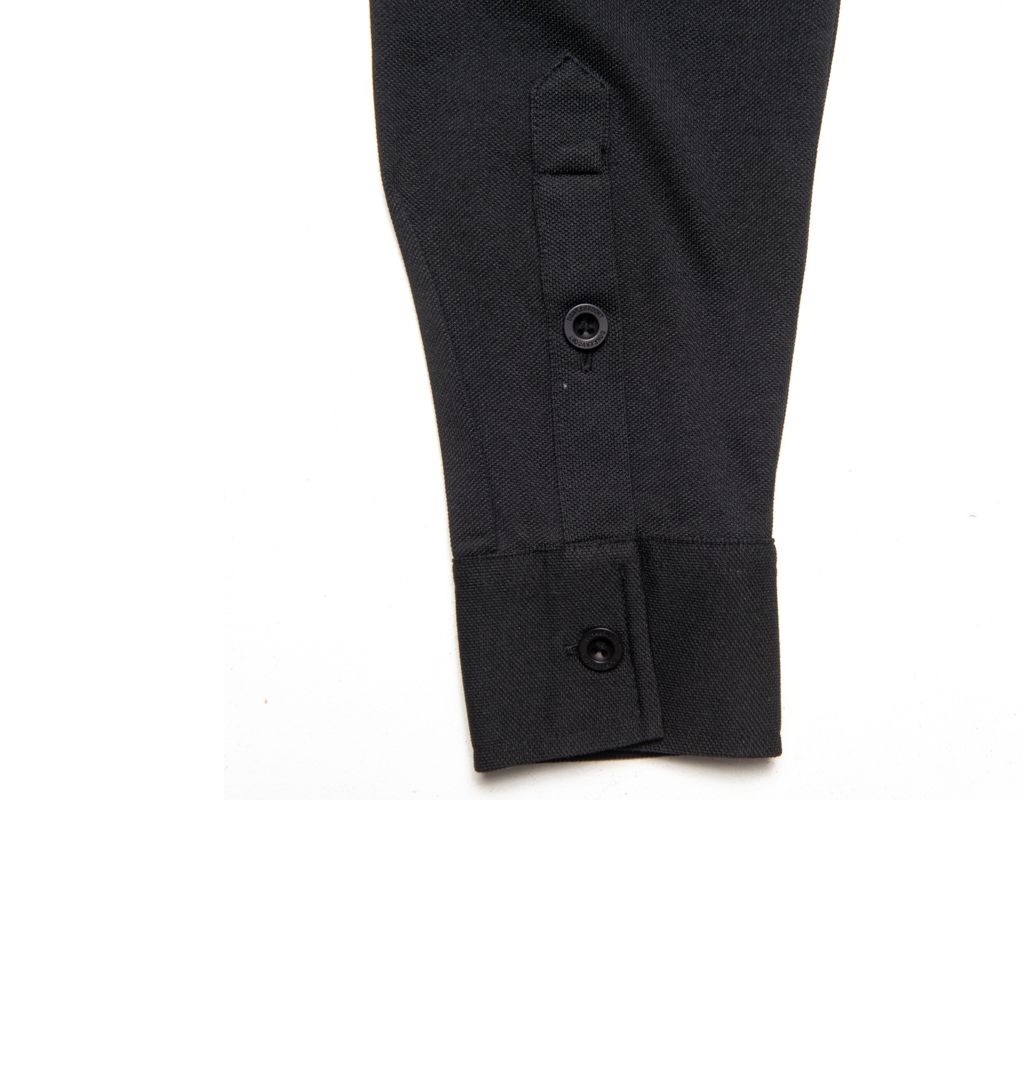 Donkervoort polo LM zip Zwart uni 067758-002-L