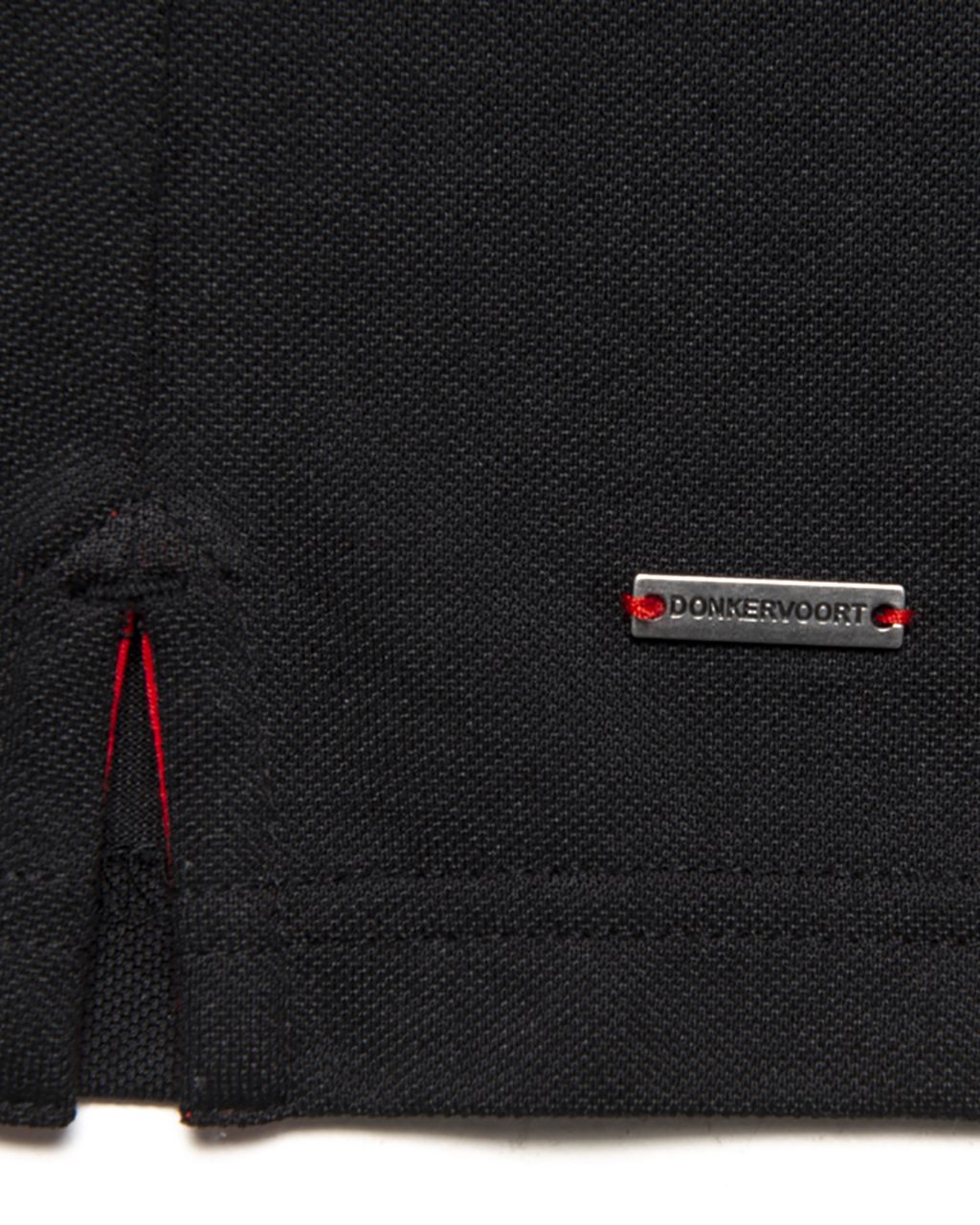 Donkervoort polo LM zip Zwart uni 067758-002-L