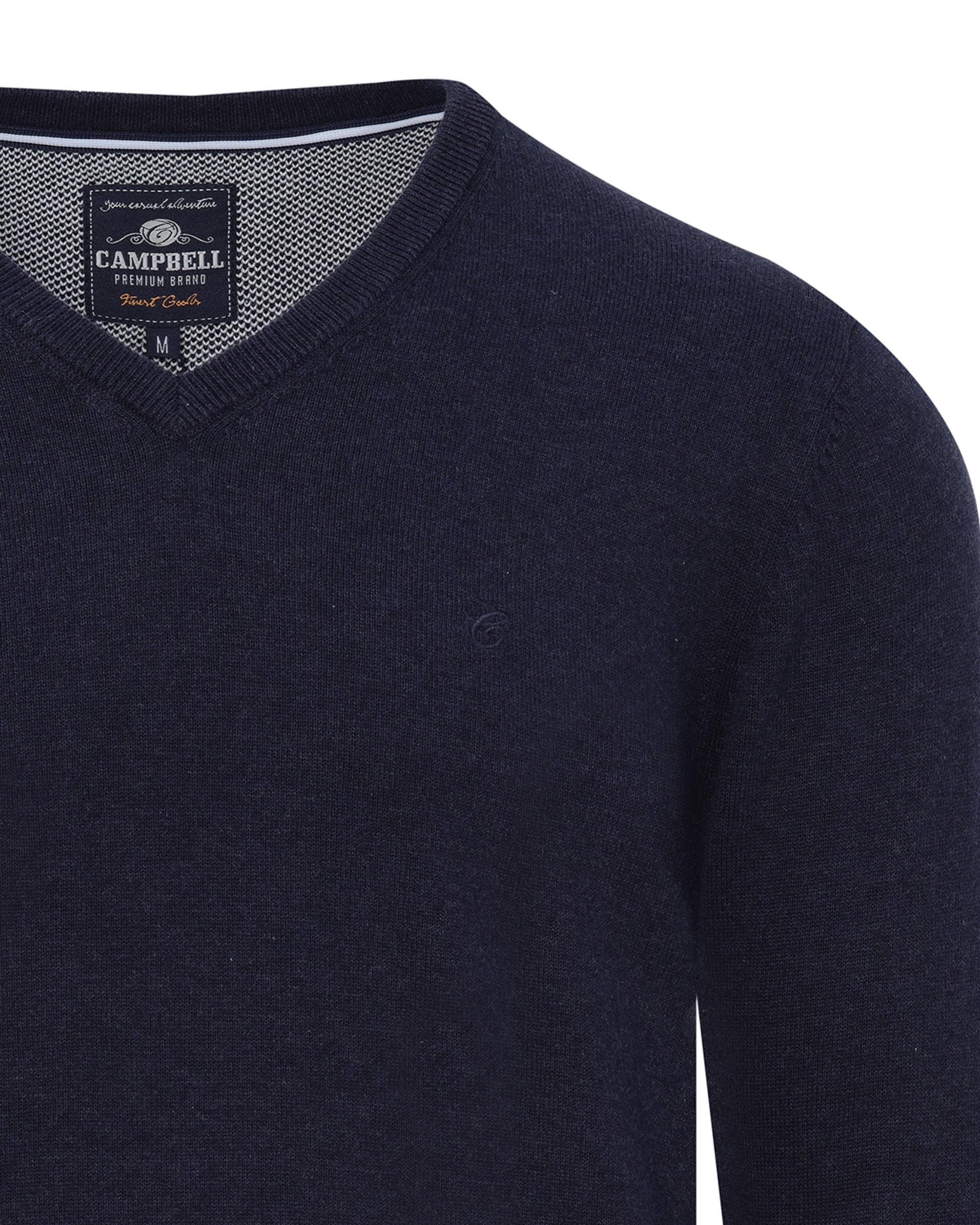 Campbell London Trui v-hals  Donkerblauw 067833-001-L
