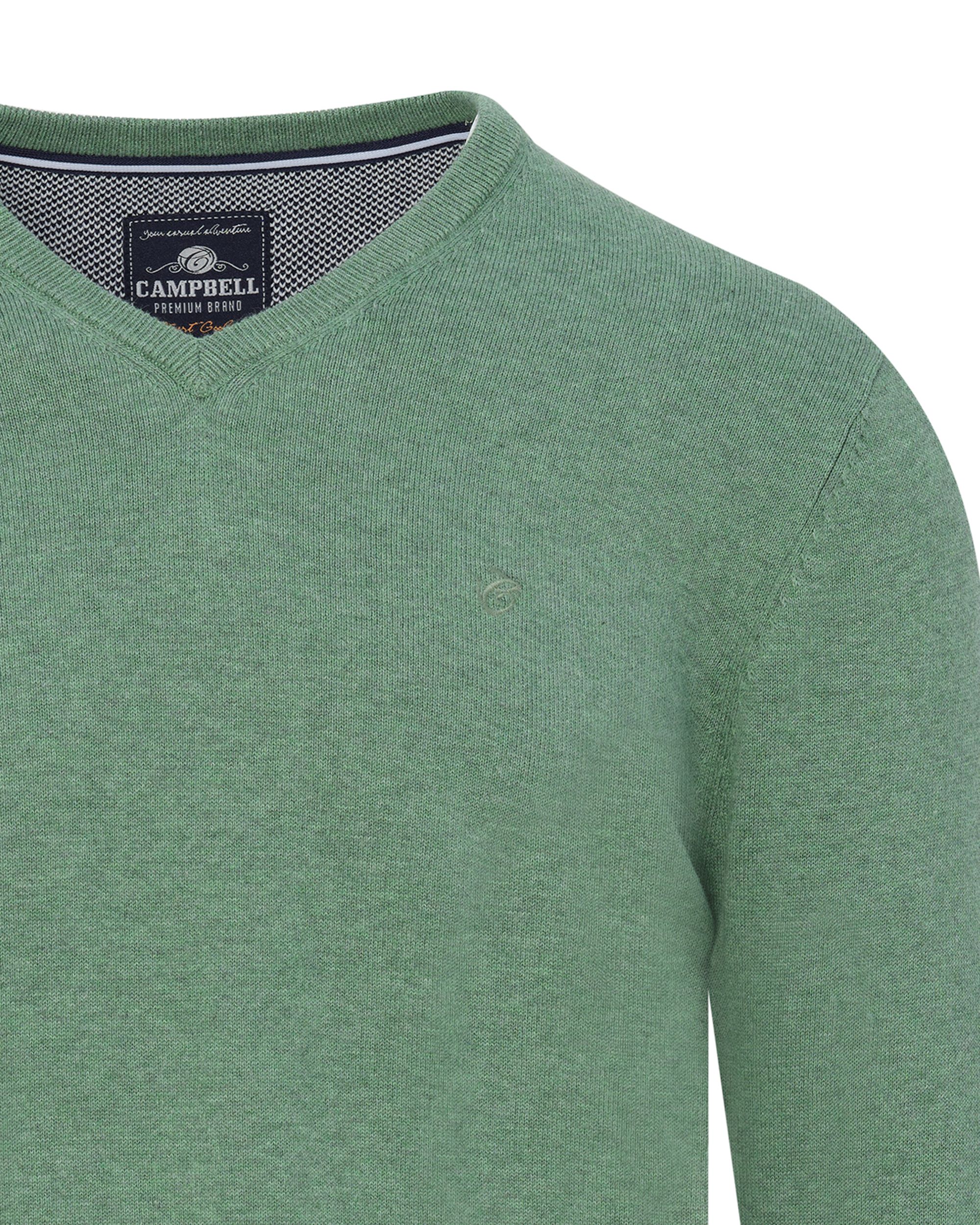 Campbell London Trui v-hals  Flessengroen uni 067833-008-L