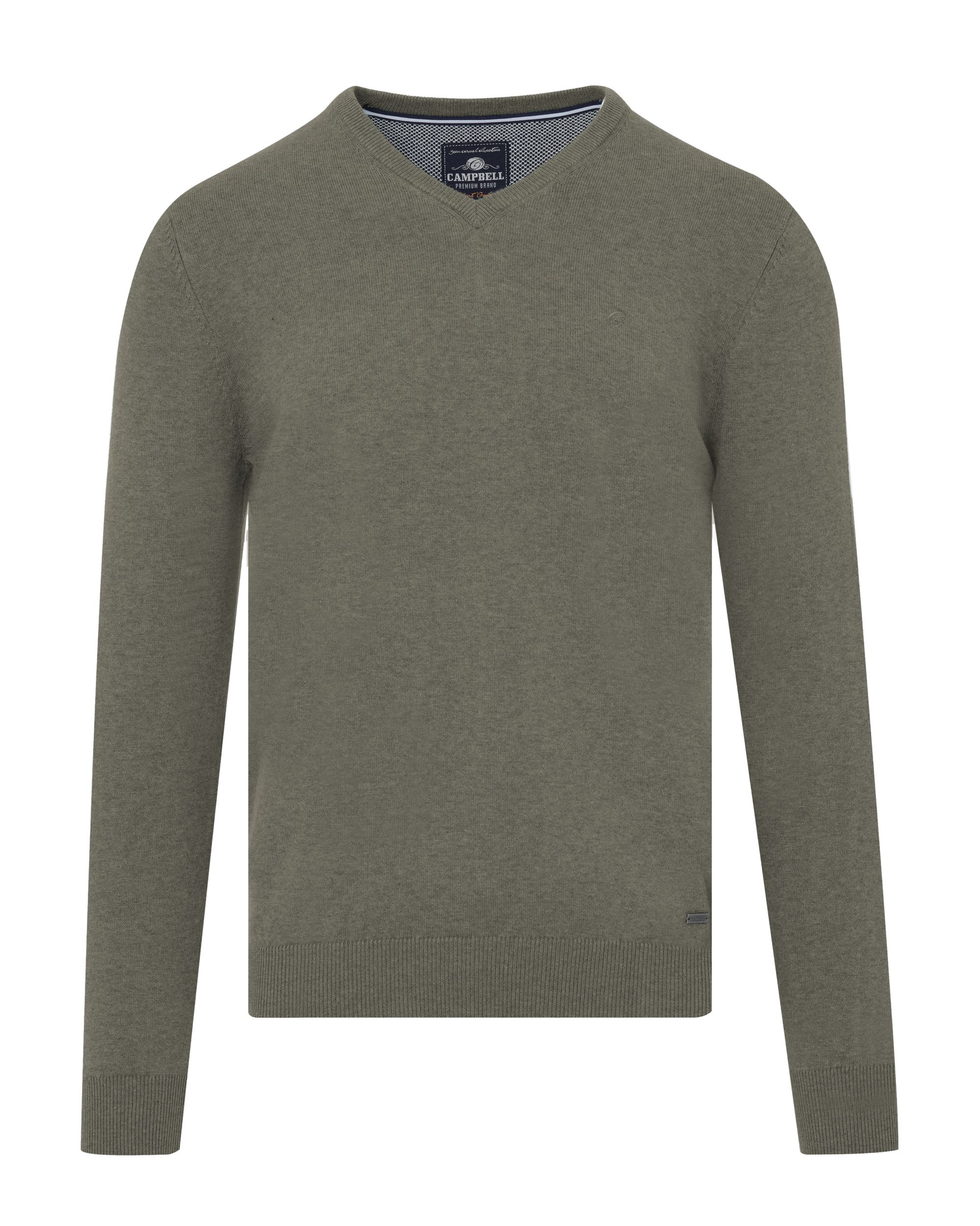 Campbell London Trui v-hals  Dusty Olive 067833-033-L