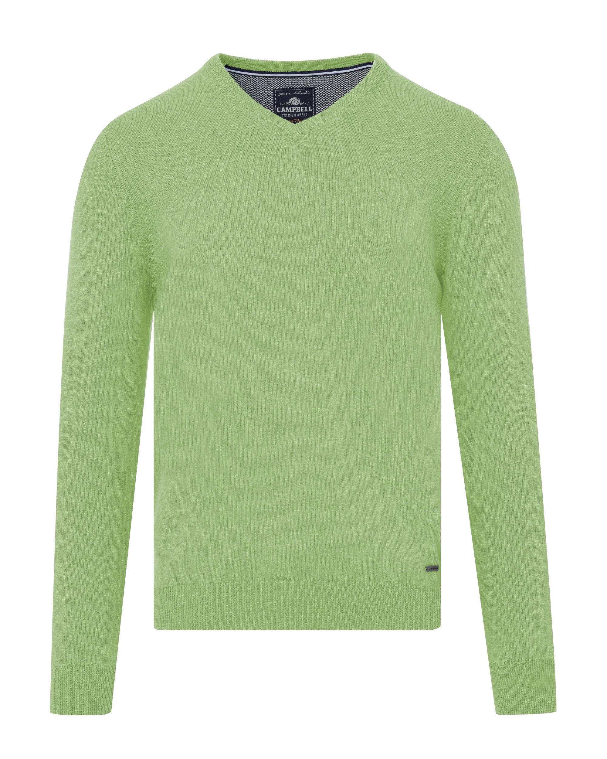 Campbell Classic London Trui v-hals  Celadon Green 067833-045-L