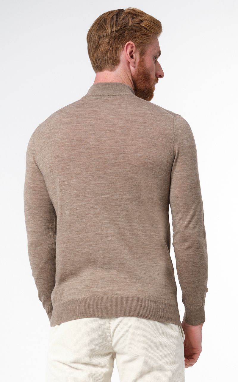 Dutch Dandies Fonda turtle neck Lichtbruin uni 067853-006-L