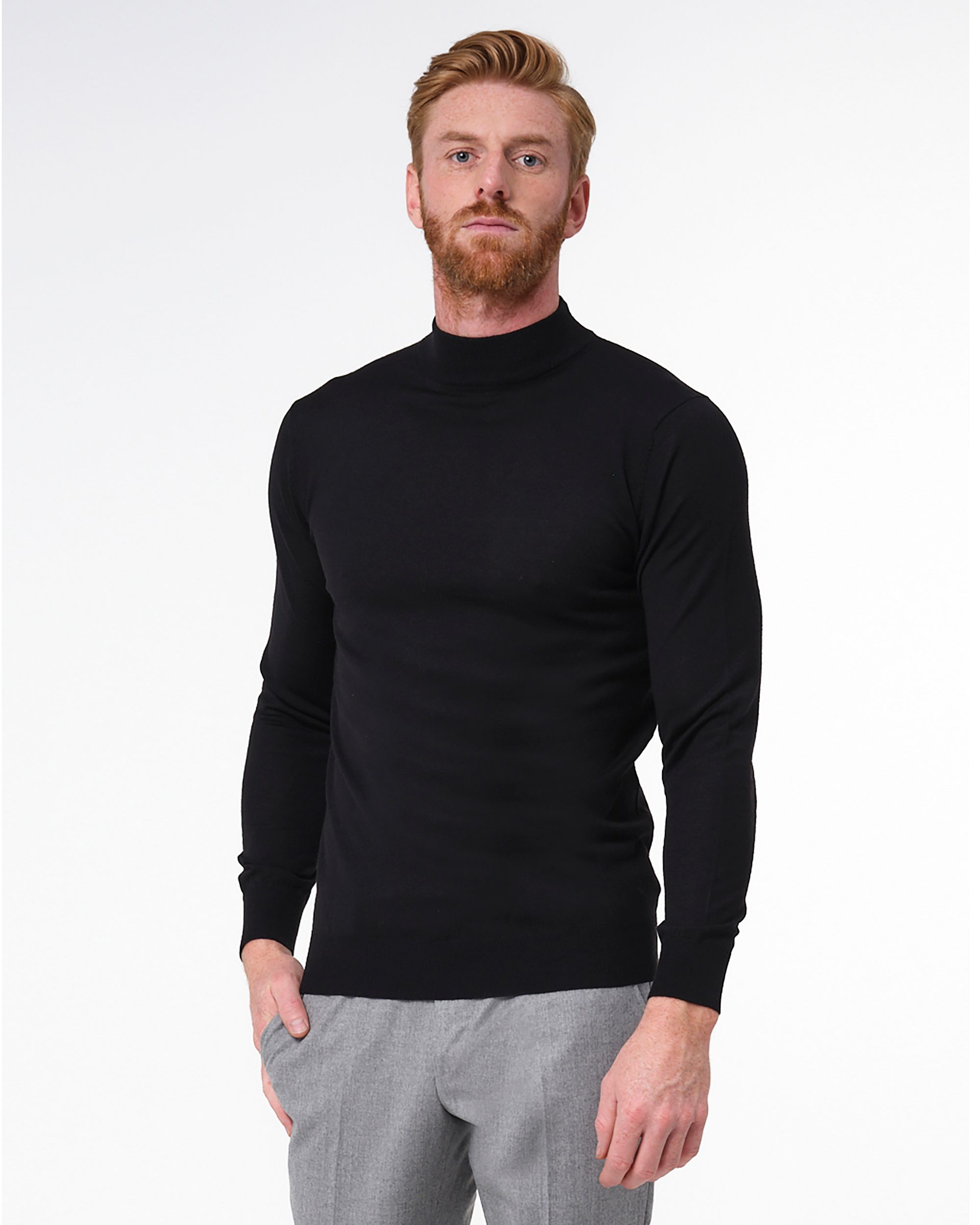 Dutch Dandies Fonda turtle neck Zwart 067853-009-L
