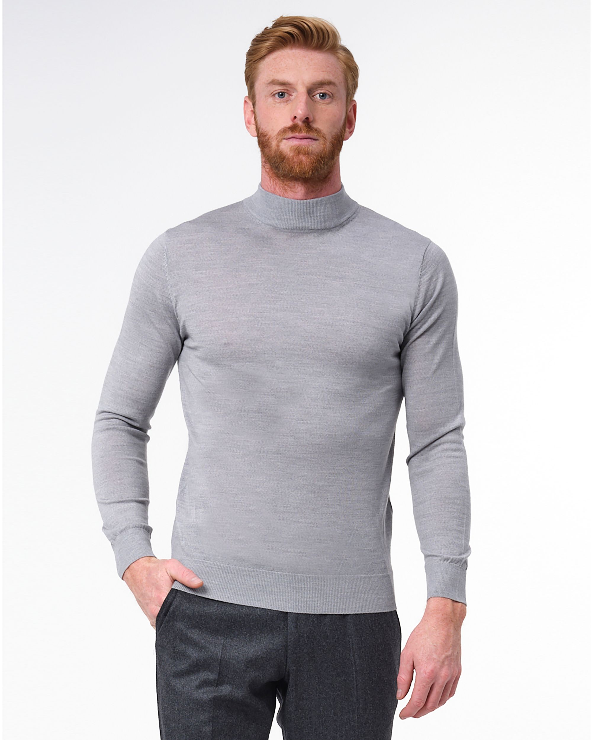 Dutch Dandies Fonda turtle neck Middengrijs 067853-011-L