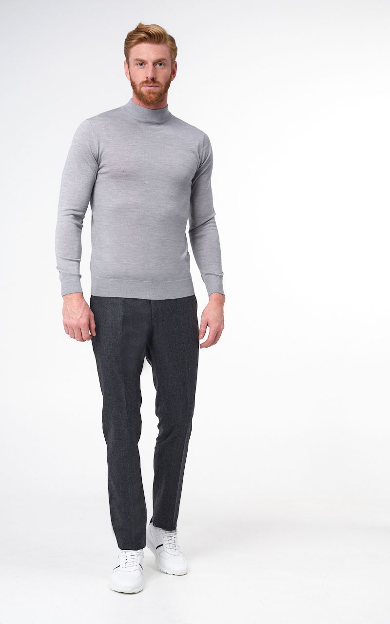Dutch Dandies Fonda turtle neck Middengrijs 067853-011-L