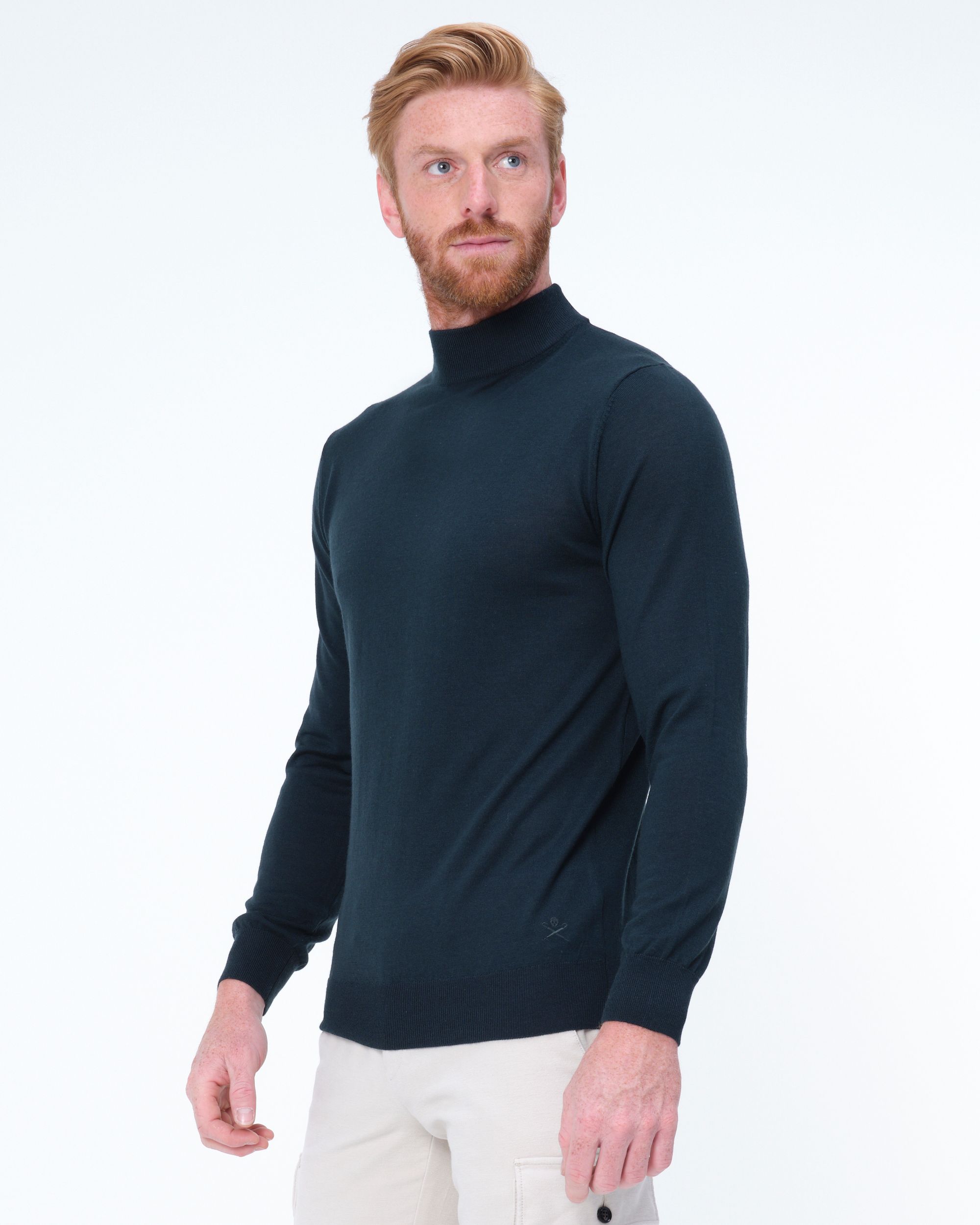 Dutch Dandies Fonda turtle neck Flessengroen uni 067853-012-L