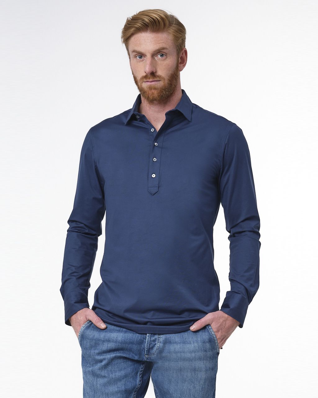 Dutch Dandies Popover Polo LM Petrol uni 067875-001-37