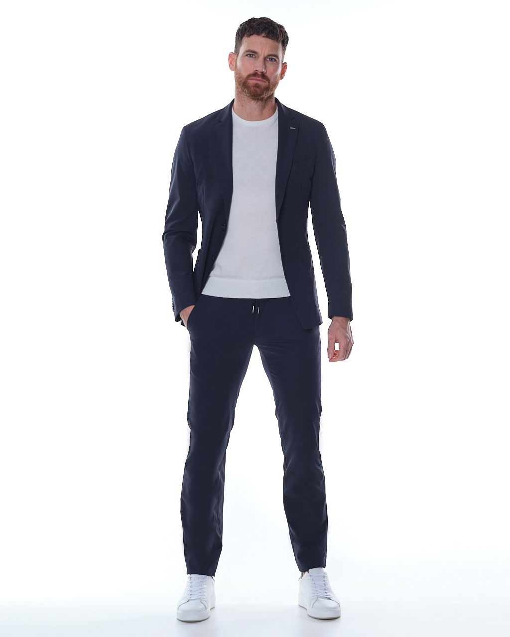 Donkervoort Pantalon Donkerblauw uni 069879-001-46