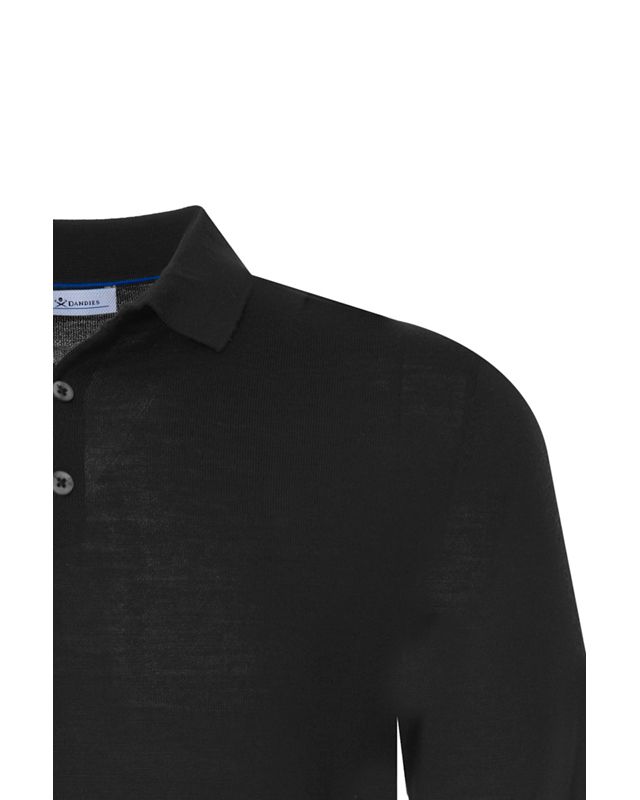 Dutch Dandies Moore Polo LM Zwart 070145-002-L