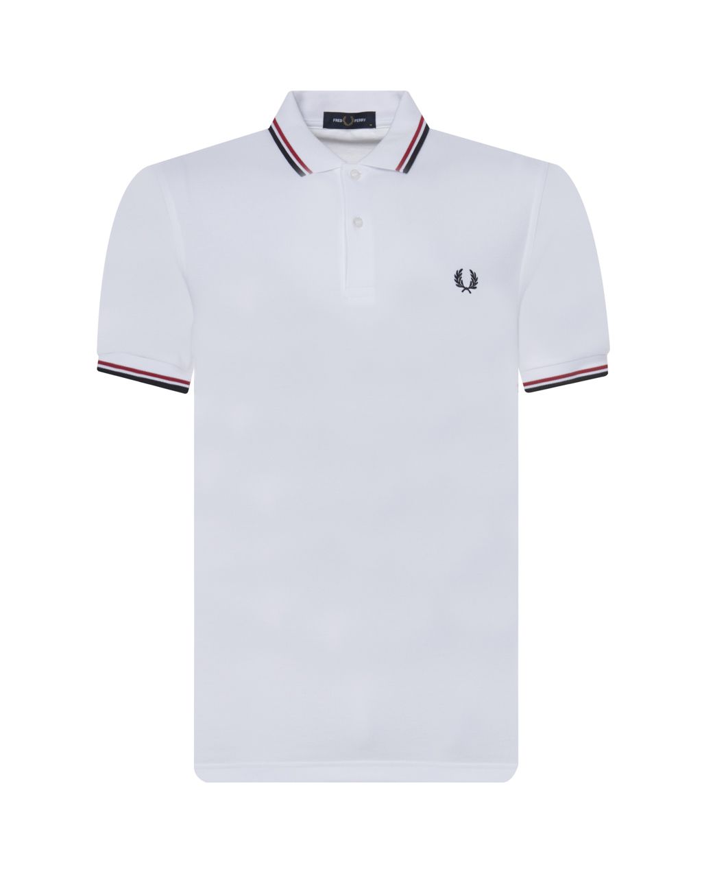 Fred Perry Polo KM Wit 070166-001-L