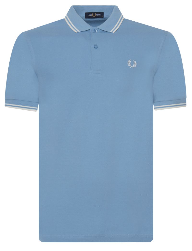 Fred Perry Polo KM Licht blauw 070167-001-L