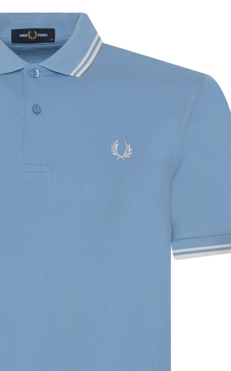 Fred Perry Polo KM Licht blauw 070167-001-L