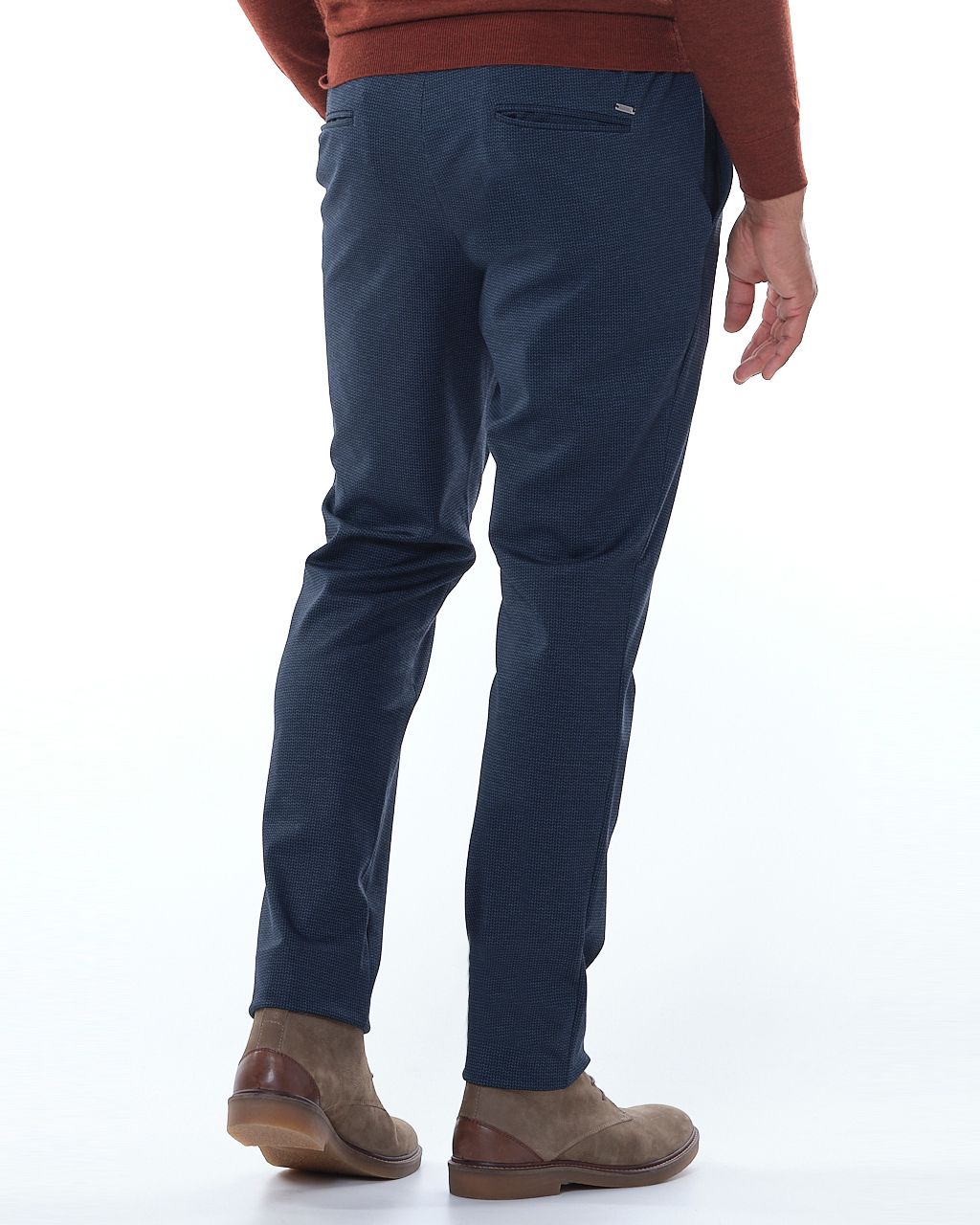 Campbell Classic Usuain Pantalon Donkerblauw print 070169-002-30/34