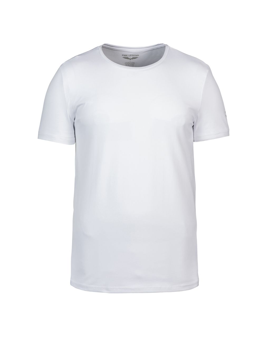 PME Legend Slim fit T-shirt Ronde hals 2-pack Wit 070845-001-L