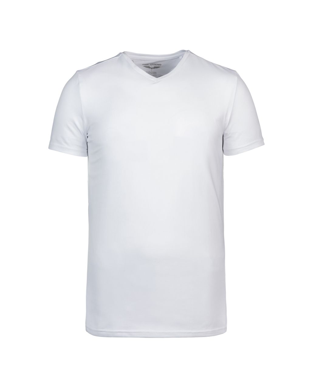 PME Legend Slim fit T-shirt V-hals 2-pack Wit 070849-001-L