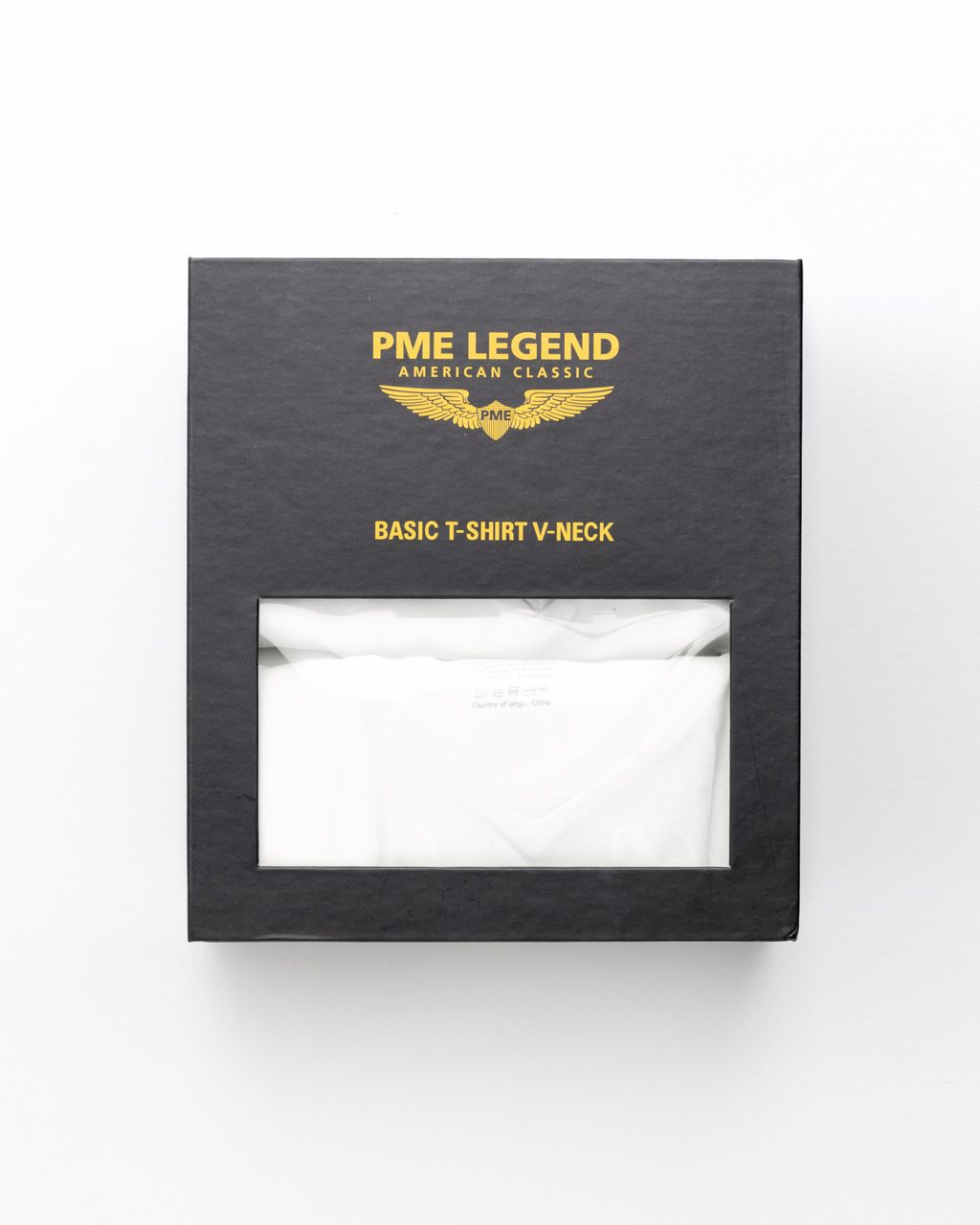 PME Legend Slim fit T-shirt V-hals 2-pack Wit 070849-001-L