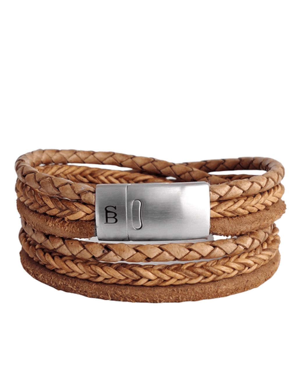 Steel & Barnett Armband Licht bruin 071597-001-L