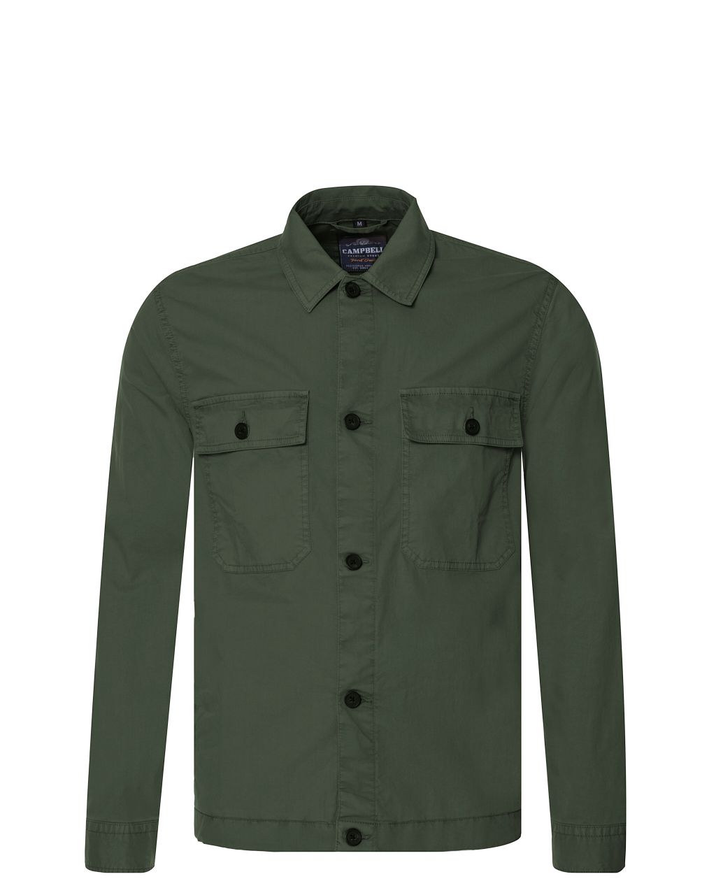 Campbell Irvine Overshirt Flessengroen uni 071684-002-L