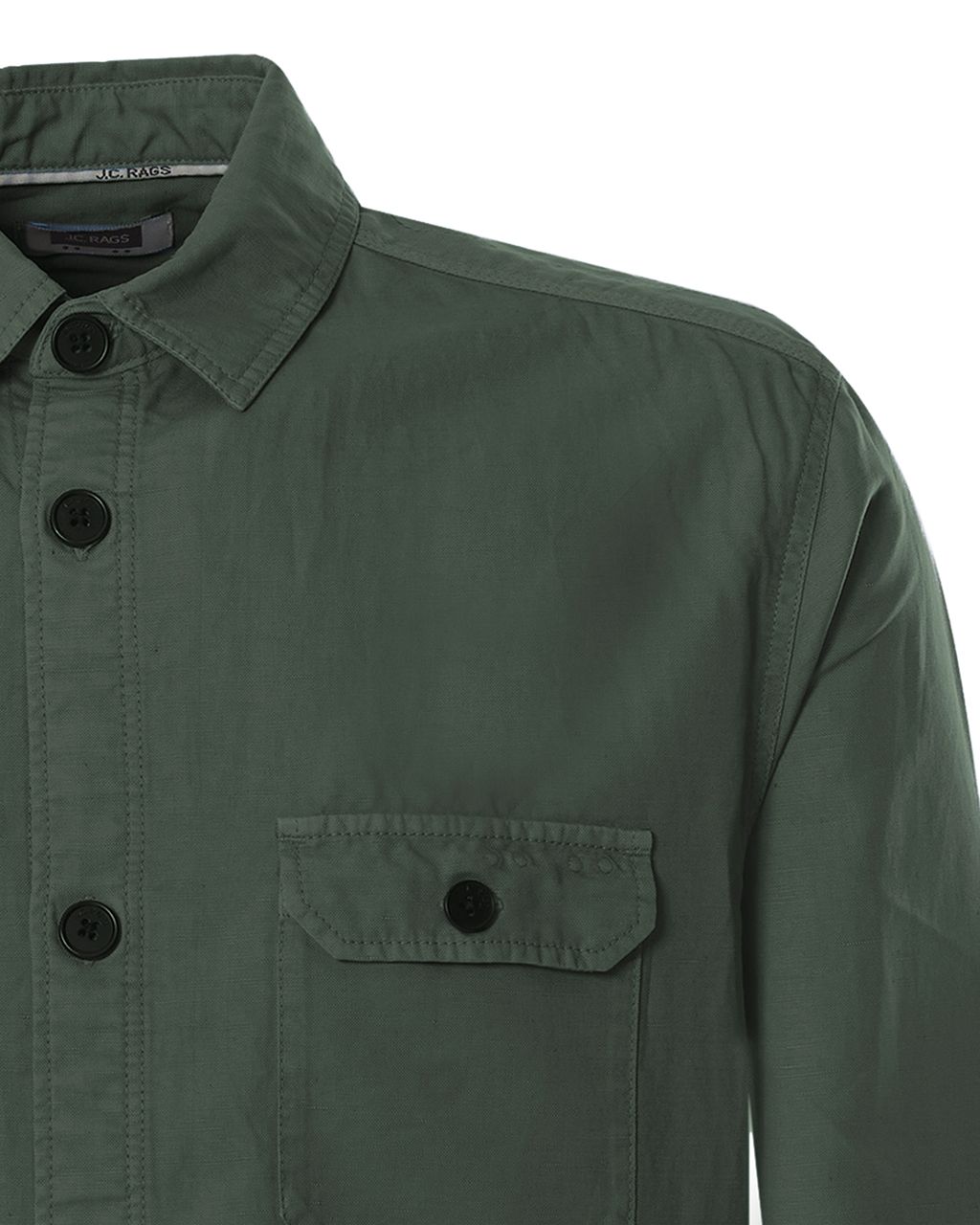 J.C. RAGS Joey Overshirt Flessengroen uni 071687-002-L