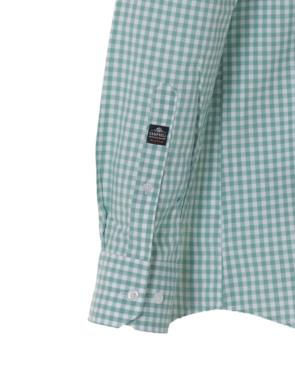 Campbell Classic Overhemd LM Mint kleine ruit 071708-008-L