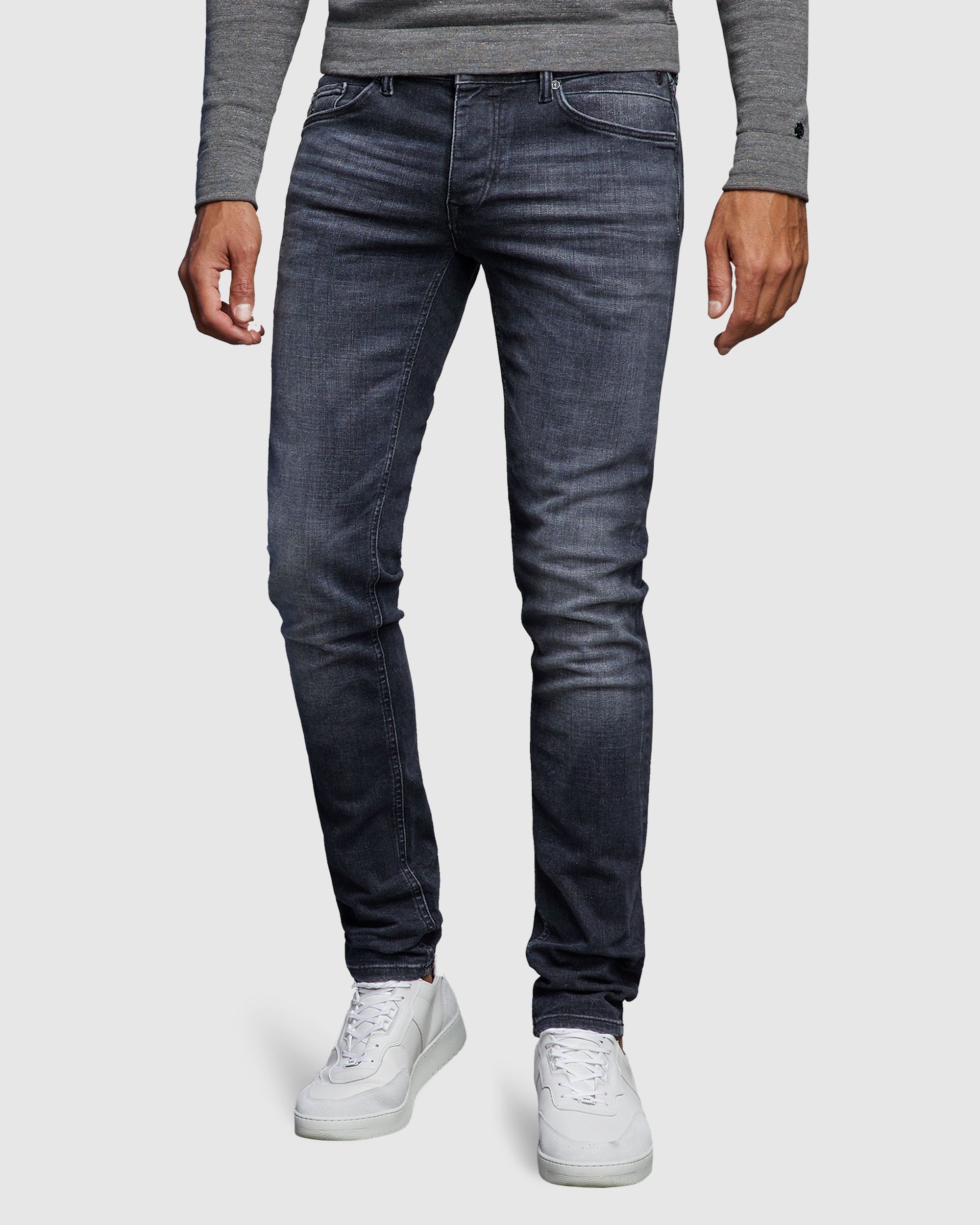 Cast Iron Riser Slim Fit Jeans Zwart 072444-001-28/32