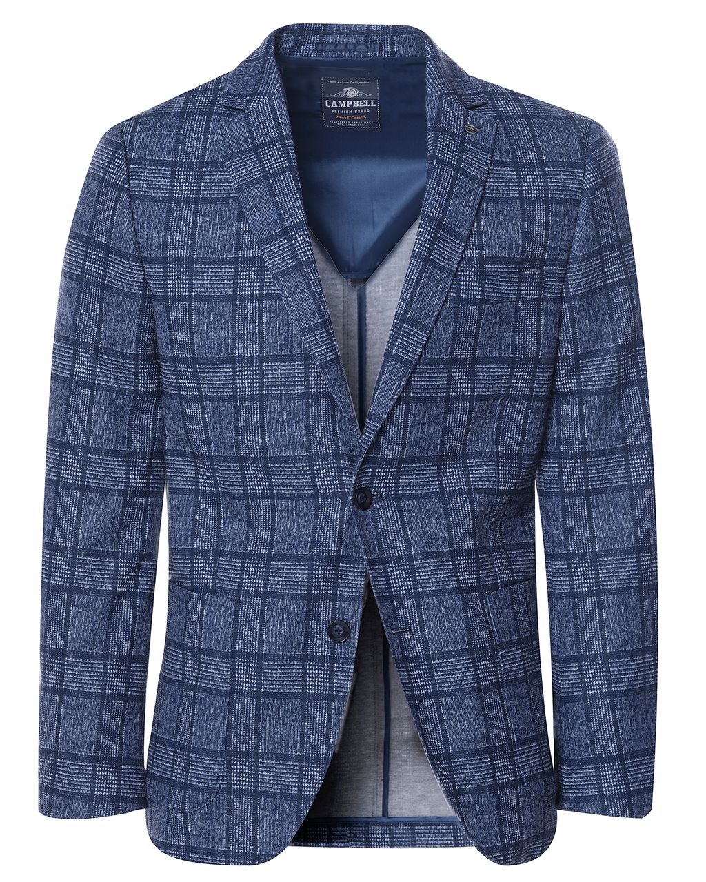 Campbell Classic Blazer Donkerblauw grote ruit 073066-003-48