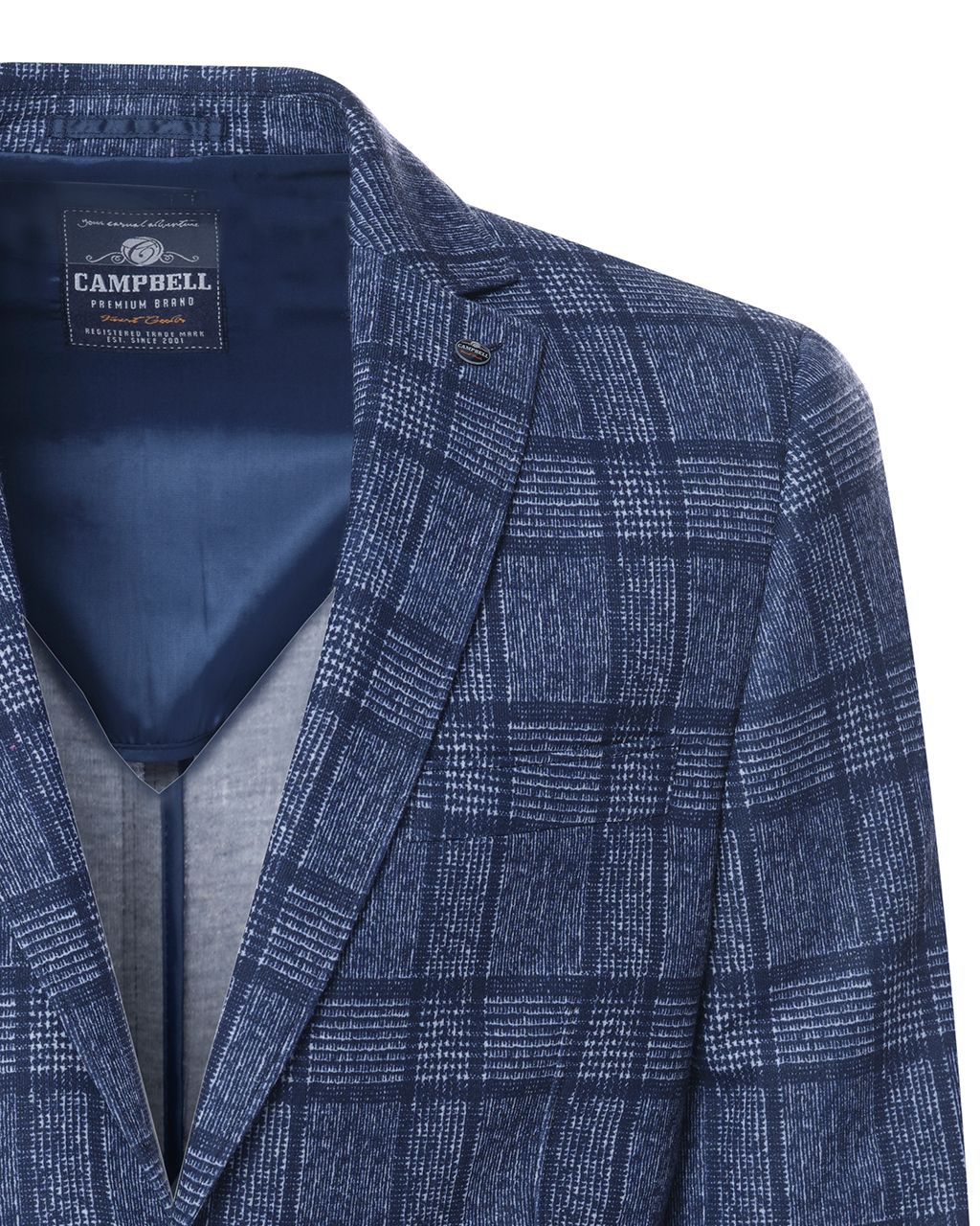 Campbell Blazer Donkerblauw grote ruit 073066-003-48
