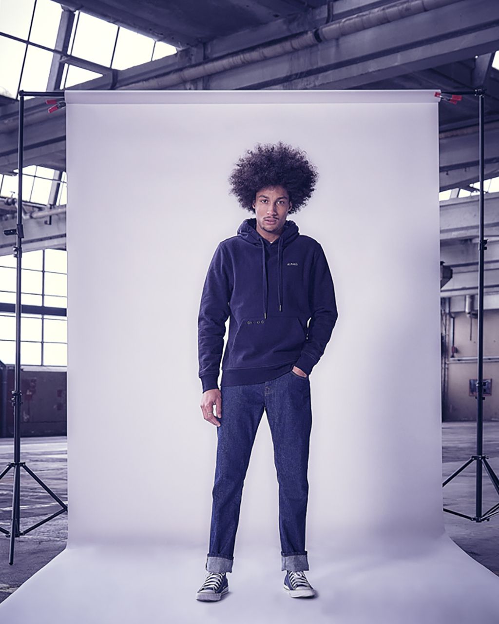 J.C. RAGS Jacob Hoodie Navy uni 073070-002-L