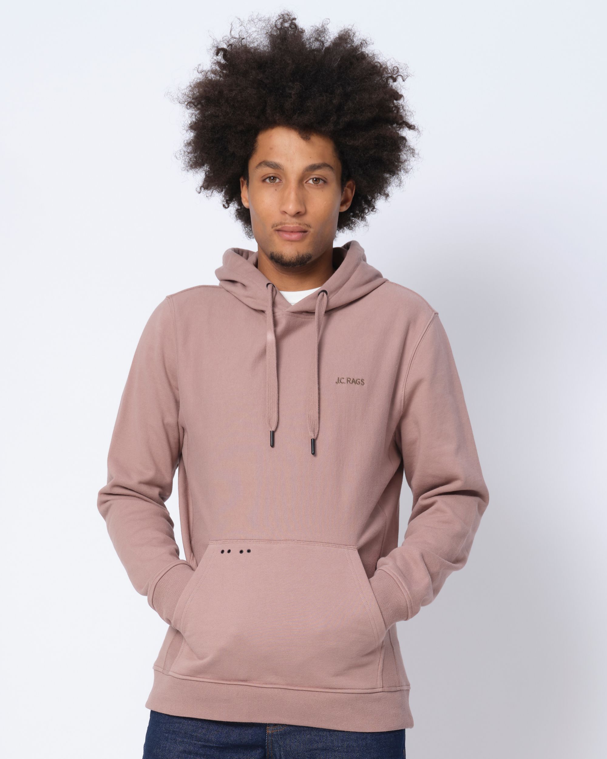 J.C. RAGS Jacob Hoodie Roze uni 073070-007-L