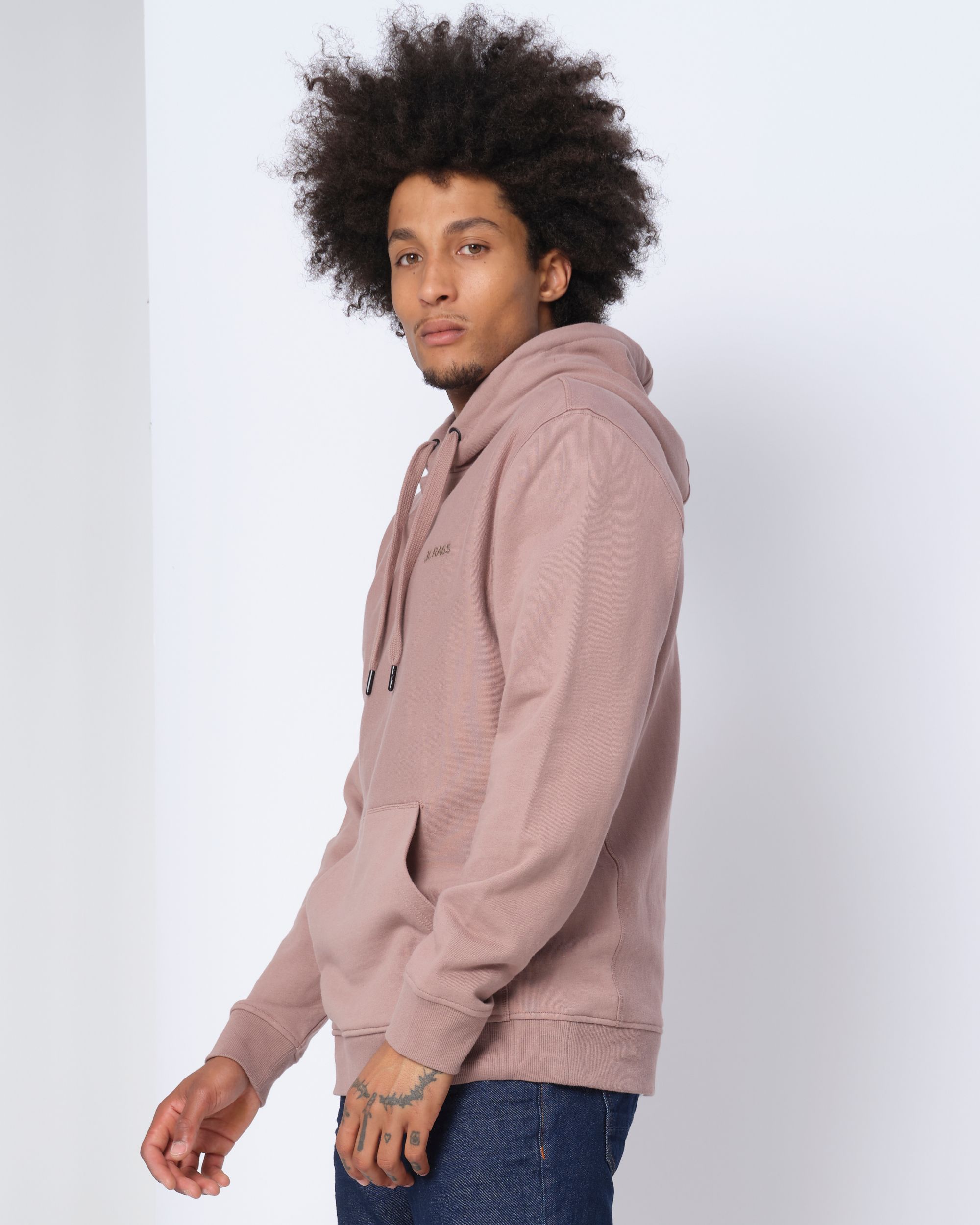 J.C. RAGS Jacob Hoodie Roze uni 073070-007-L