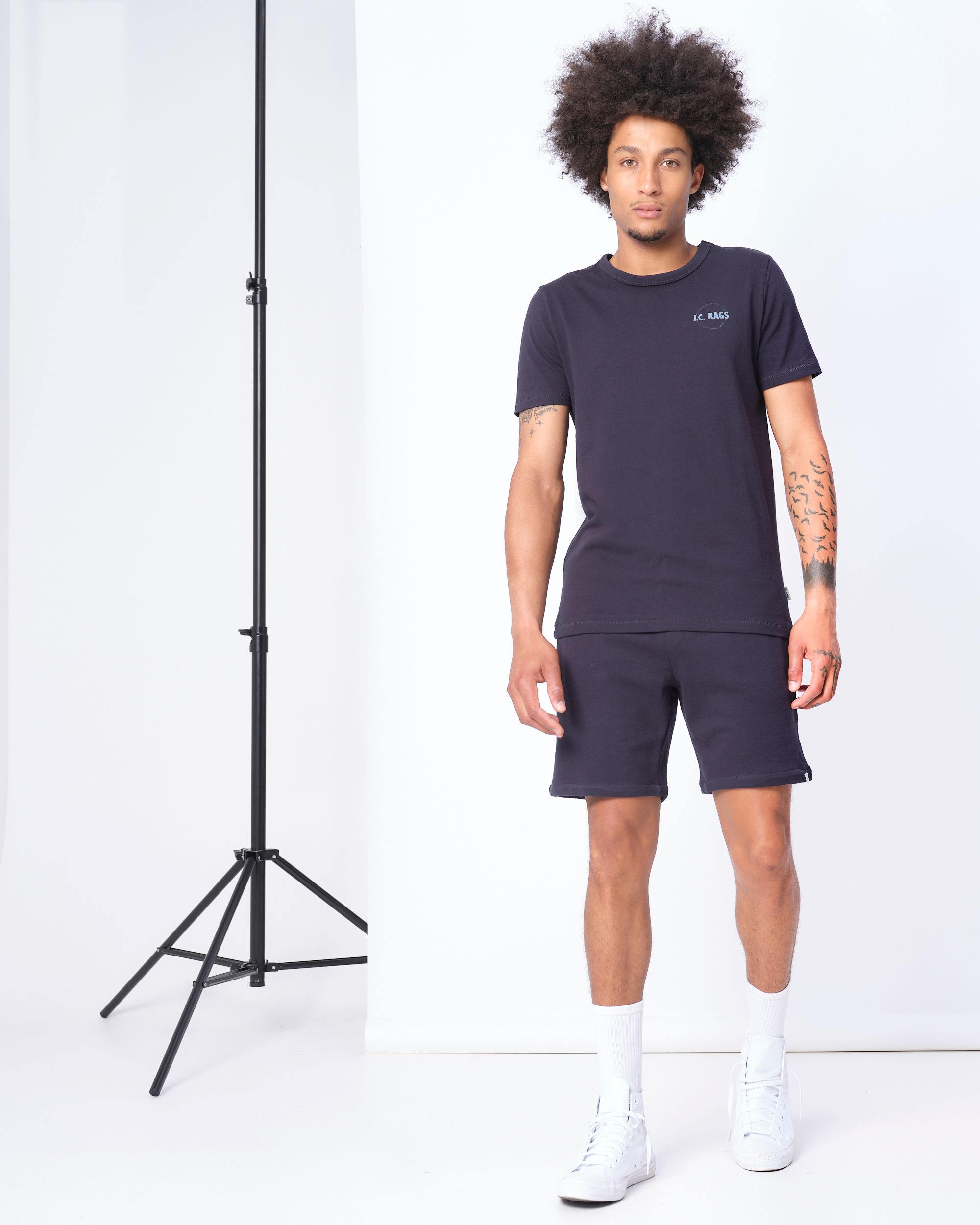 J.C. RAGS Johan T-shirt KM Navy uni 073071-004-L