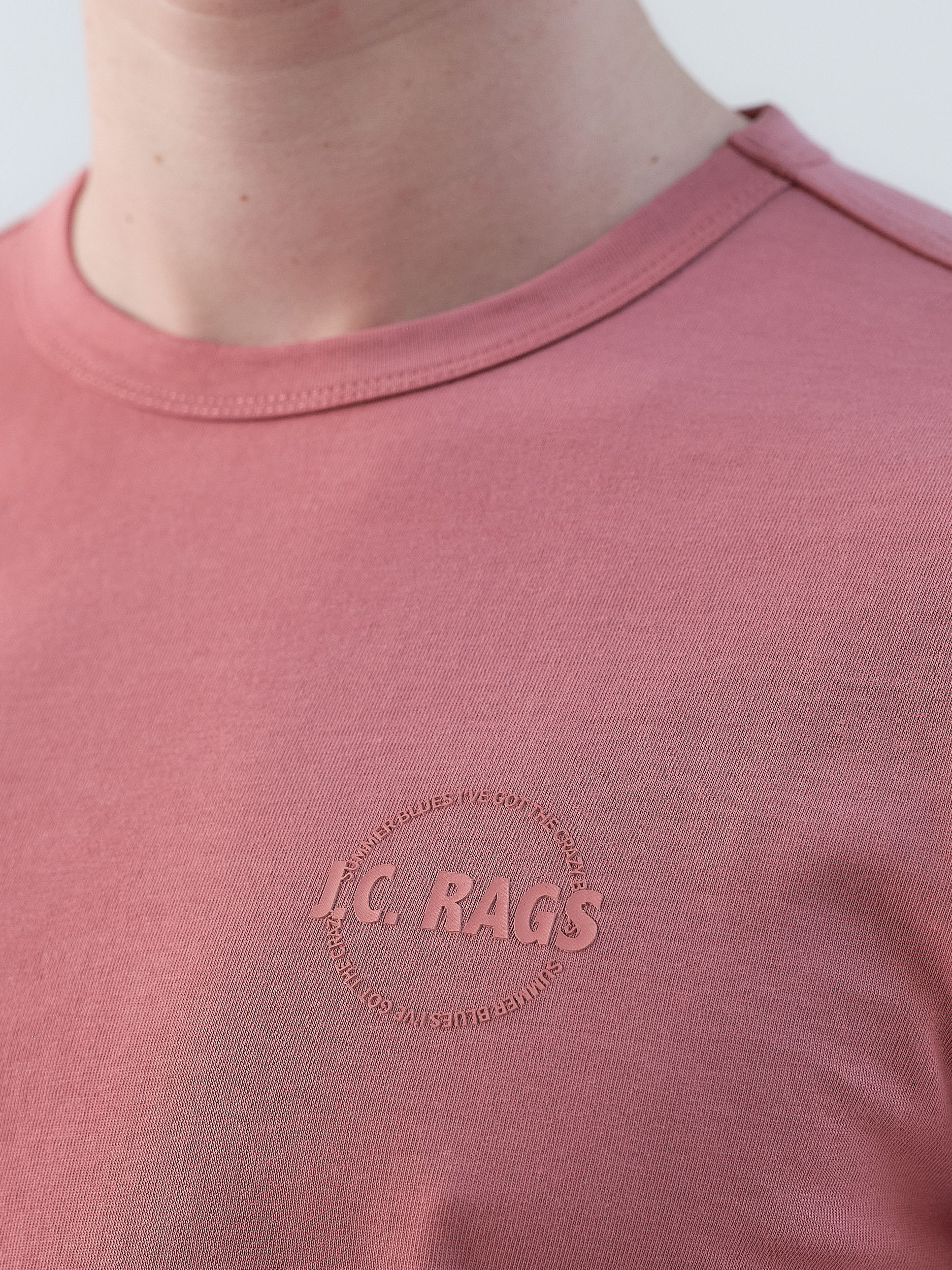 J.C. RAGS  Johan T-shirt KM Light Mahogany 073071-013-L