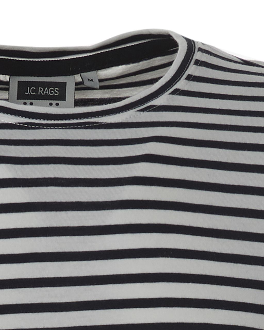 J.C. RAGS Johnny T-shirt KM Navy streep 073072-004-L